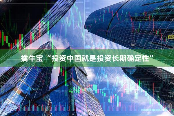 擒牛宝 “投资中国就是投资长期确定性”